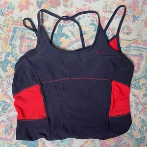 Nike Women's purple and Red Sports Bra